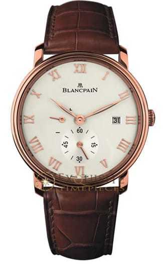 Blancpain Villeret Ultra Slim Date and Power Reserve In 18kt Rose Gold 6606 3642 55B