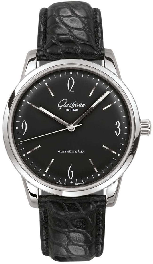 Glashütte Original Senator Sixties Stainless Steel Black Dial 1-39-52-04-02-04