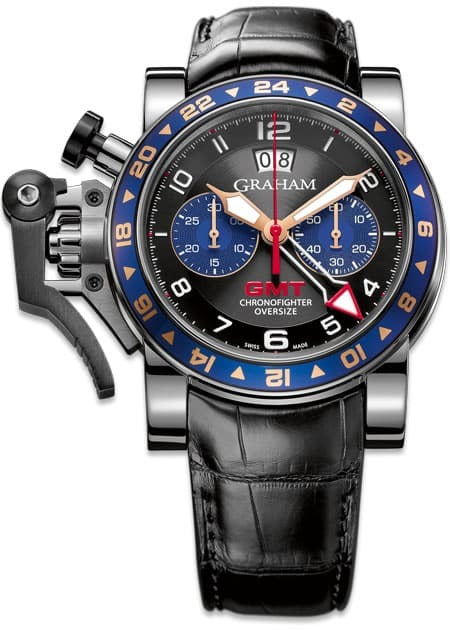 Graham Chronofighter Oversize GMT Blue Steel 2OVGS.B26A