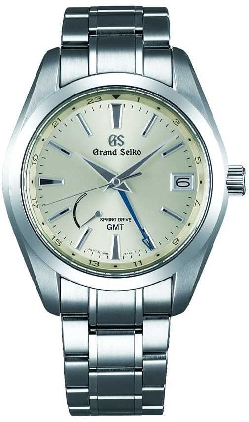 Grand Seiko SBGE205 Spring Drive GMT Champagne Dial