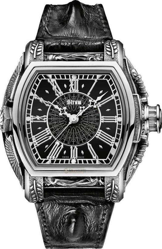 Strom Agonium Michaeli Silver Black Dial