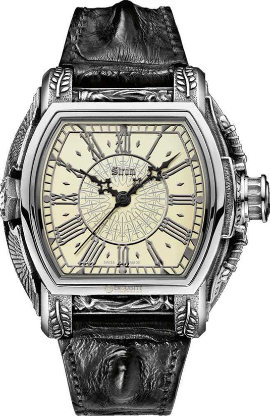 Strom Agonium Michaeli Silver Dial Bone White