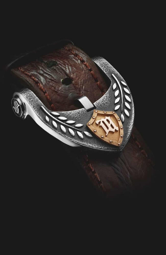 Strom Agonium Michaeli Silver 18k Red Gold, Black Dial