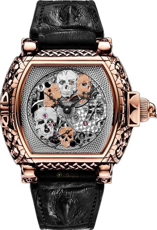 Strom Agonium Memento Mori Full Skeleton Red Gold