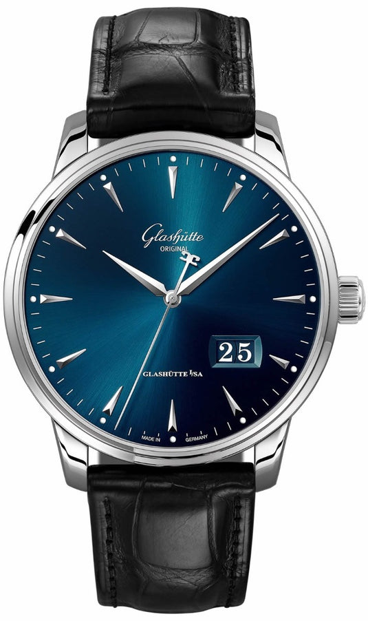 Glashütte Original Senator Excellence Panorama Date Blue Dial 1-36-03-04-02-01