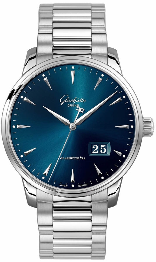 Glashütte Original Senator Excellence Panorama Date Blue Dial 1-36-03-04-02-71