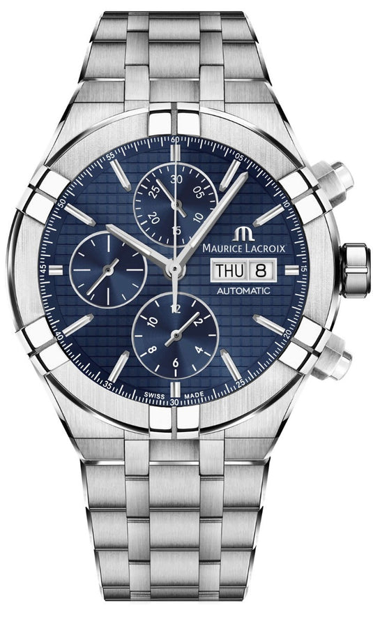 Maurice Lacroix Aikon Automatic Chronograph Blue on Bracelet AI6038-SS002-430-1