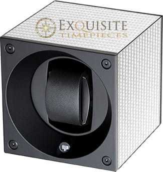 Swiss Kubik Watch Winder Single White Carbon Fibre