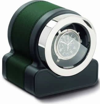 Scatola Del Tempo Rotor One Green Leather