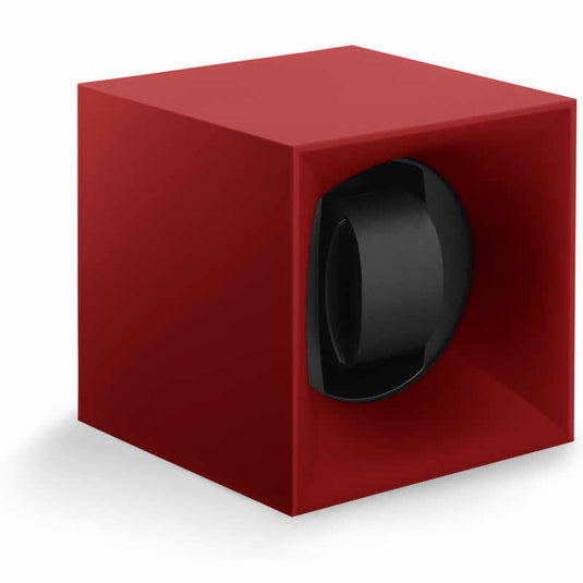 SwissKubik Watch Winder Single Starbox Red Soft Touch