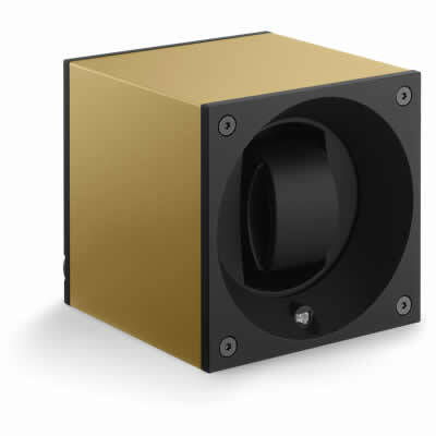 SwissKubik Watch Winder Single Anodized Gold Leaf