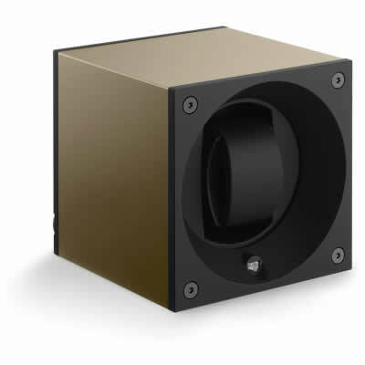 SwissKubik Watch Winder Single Anodized Brown