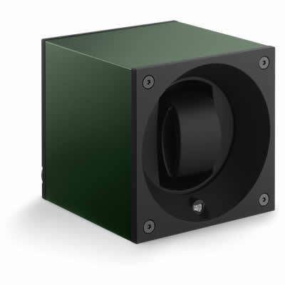 SwissKubik Watch Winder Single Anodized Dark Green