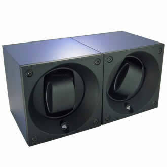 SwissKubik Watch Winder Duo Blue Aluminium
