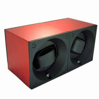 SwissKubik Watch Winder Duo Red Aluminium