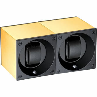 SwissKubik Watch Winder Duo Yellow Aluminium