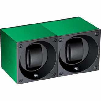 SwissKubik Watch Winder Duo Green Aluminium