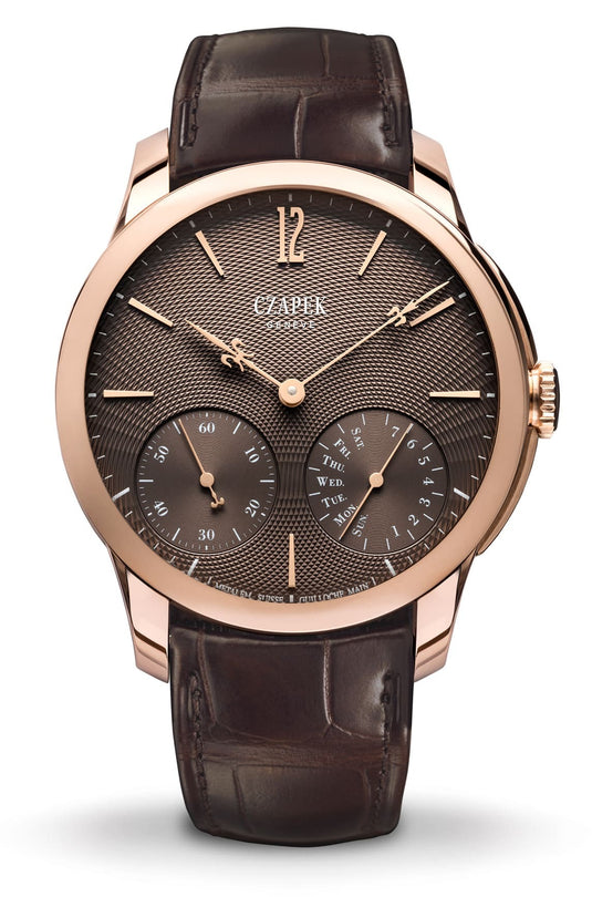 Czapek Quai Des Bergues Guilloché Ricochet Havana Brown