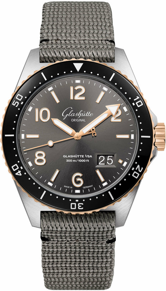Glashütte Original SeaQ Panorama Date Steel and Gold