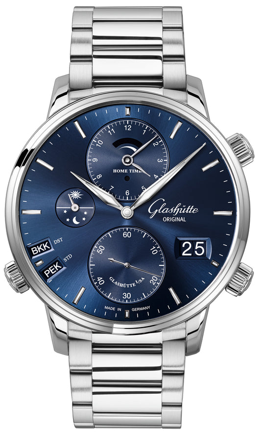 Glashütte Original Senator Cosmopolite Midnight Blue on Bracelet