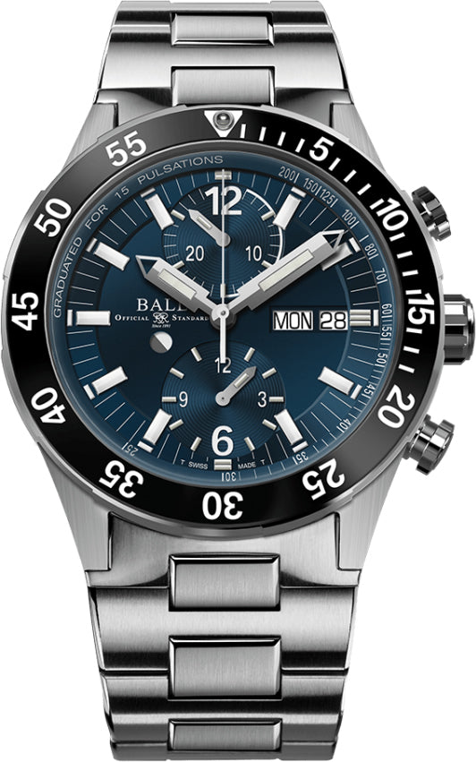 Ball Roadmaster Rescue Chronograph Blue Dial 42mm DC3030C-S-BE