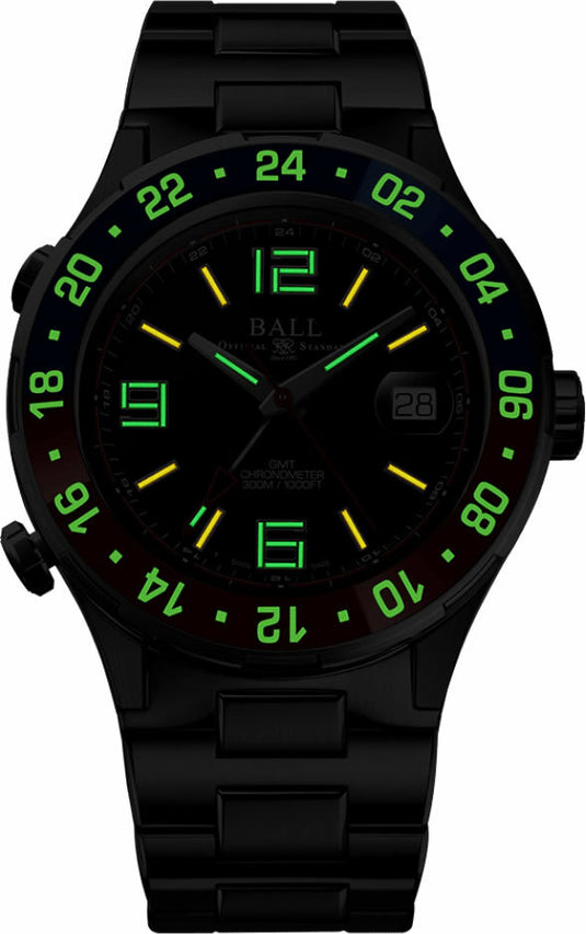 Ball Roadmaster Pilot GMT 40mm DG3038A-S2C-BK