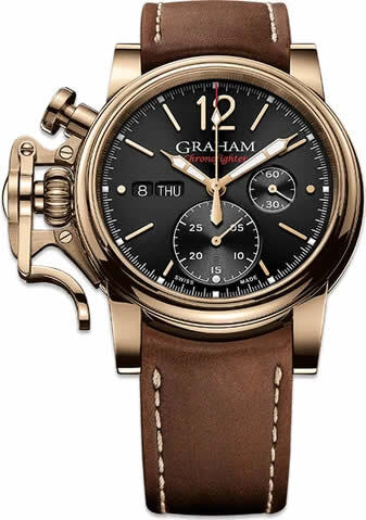 Graham Chronofighter Vintage Bronze Black & Gold