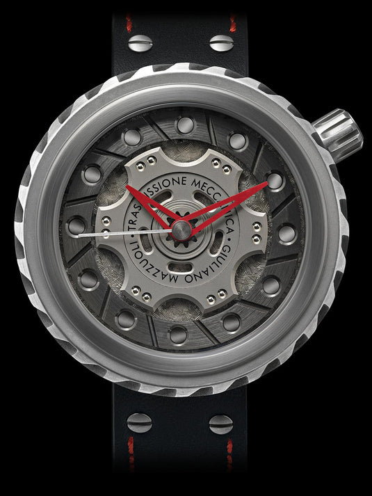 Giuliano Mazzuoli Trasmissione Meccanica Steel Dark Grey Dial