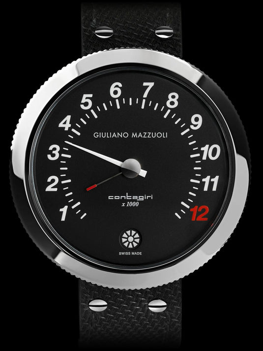 Giuliano Mazzuoli Contagiri Polished Stainless Steel Diamond Like Carbon Limited Edition