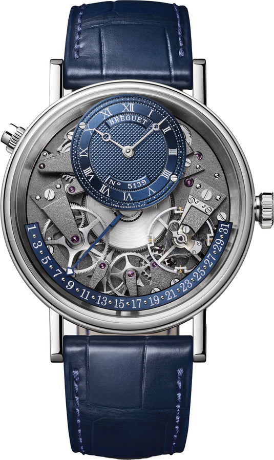 Breguet Tradition Quantième Rétrograde 7597 White Gold Blue Dial 7597BB/GY/9WU