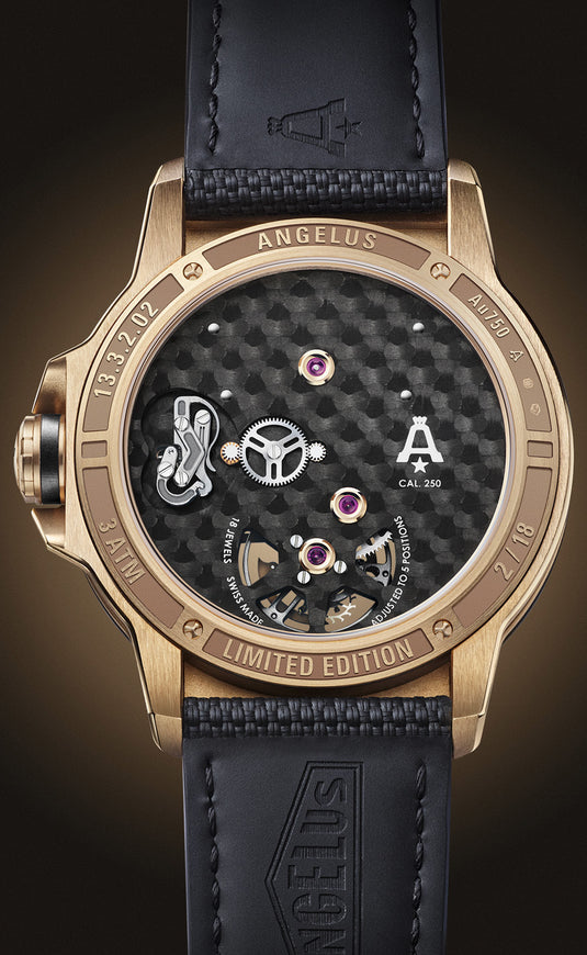 Angelus Gold and Carbon Flying Tourbillon