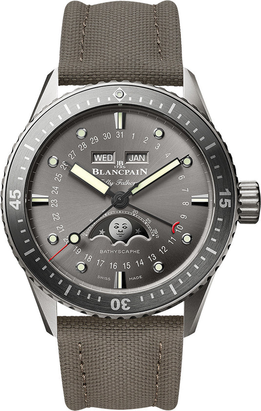 Blancpain Fifty Fathoms Bathyscaphe Complete Calendar Titanium 5054 1210 G52A
