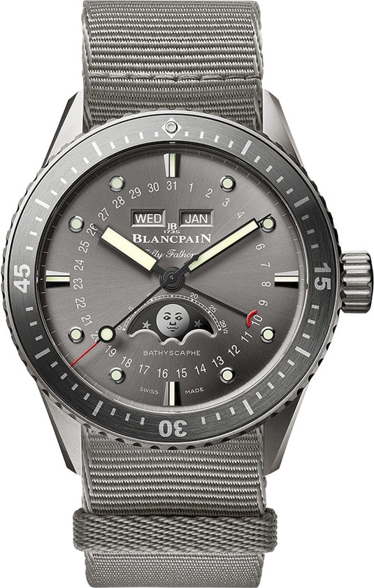 Blancpain Fifty Fathoms Bathyscaphe Complete Calendar Titanium 5054 1210 NAGA