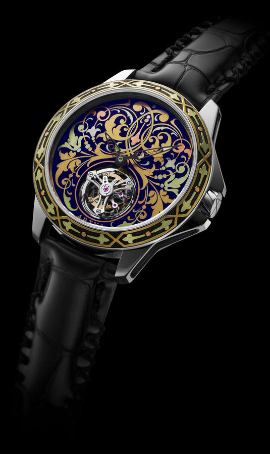 ArtyA Gold Marquetry Tourbillon