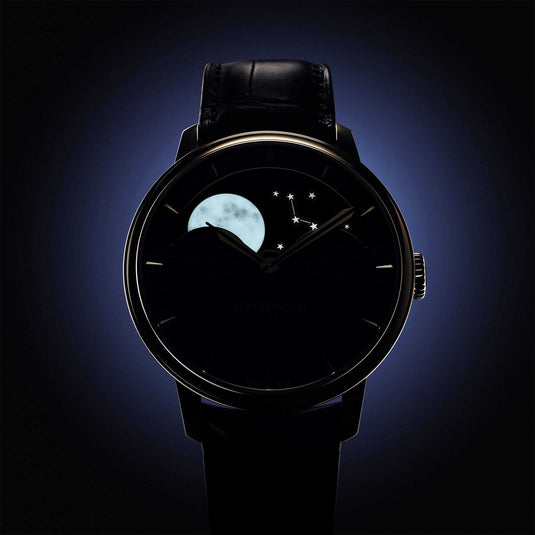 Arnold & Son Perpetual Moon 41.5 Gold - Blue Stellar Rays