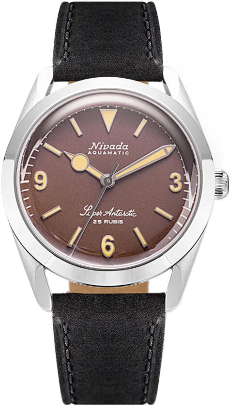 Nivada Grenchen Super Antarctic 3.6.9 Brown No Vintage Effect Beige Luminous 32041A17