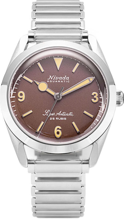 Nivada Grenchen Super Antarctic 3.6.9 Brown No Vintage Effect Beige Luminous 32041A11