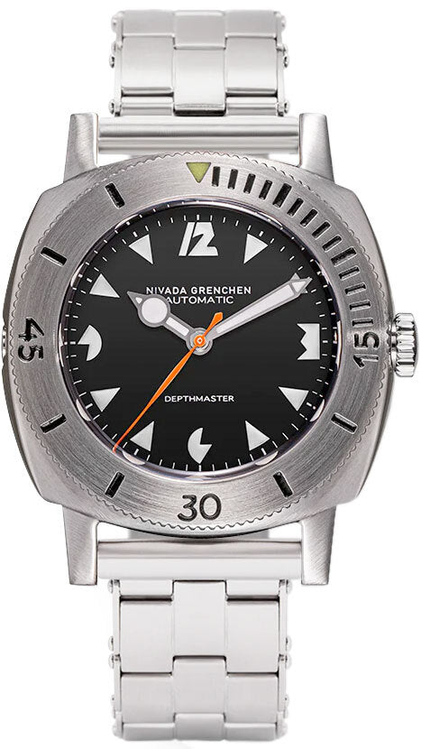 Nivada Grenchen Depthmaster White Pacman 14102A13