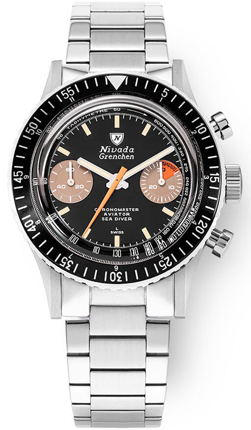 Nivada Grenchen Chronomaster Orange Boy Manual 86012M20