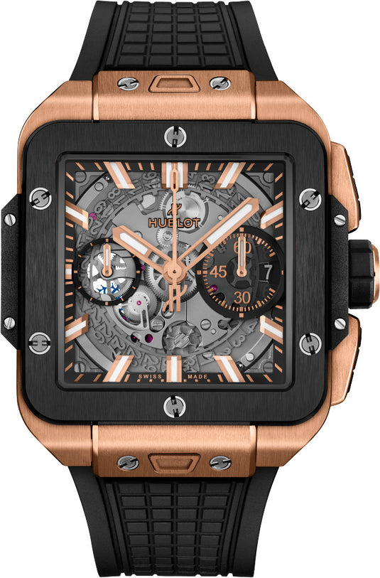 Hublot 821.OM.0180.RX Square Bang Unico Gold Ceramic 42mm
