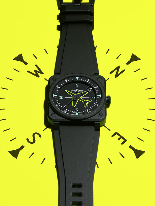 Bell & Ross Gyrocompass BR03A-CPS-CE/SRB