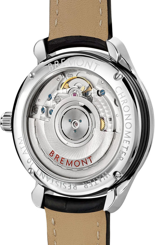 Bremont SOLO-34 AJ Black on Leather Strap