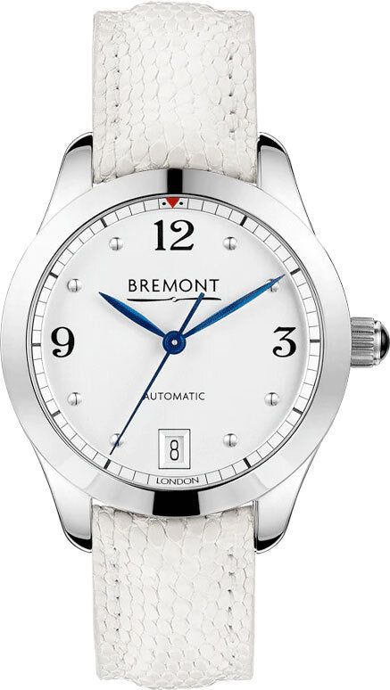 Bremont SOLO34-AJ-WH-R-S White on Leather Strap
