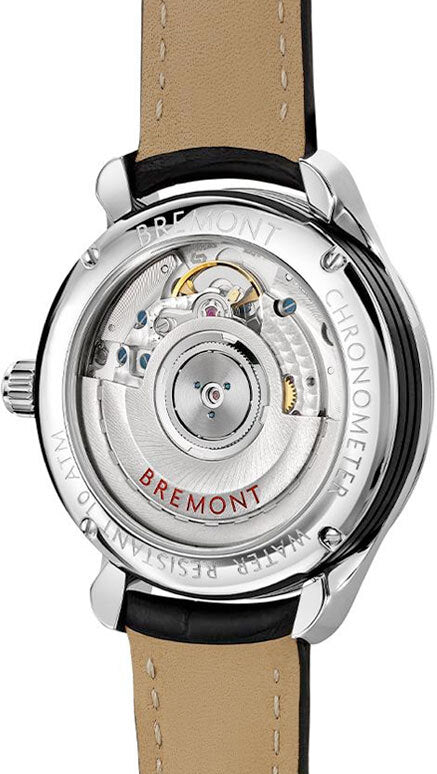 Bremont SOLO34-AJ-WH-R-S White on Leather Strap