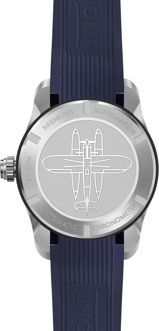 Bremont Supermarine S302 Blue Green on Rubber Strap