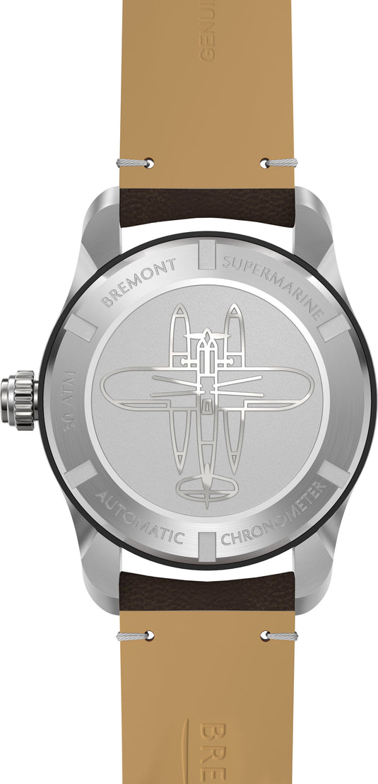 Bremont Supermarine S302 Blue Green on Leather Strap