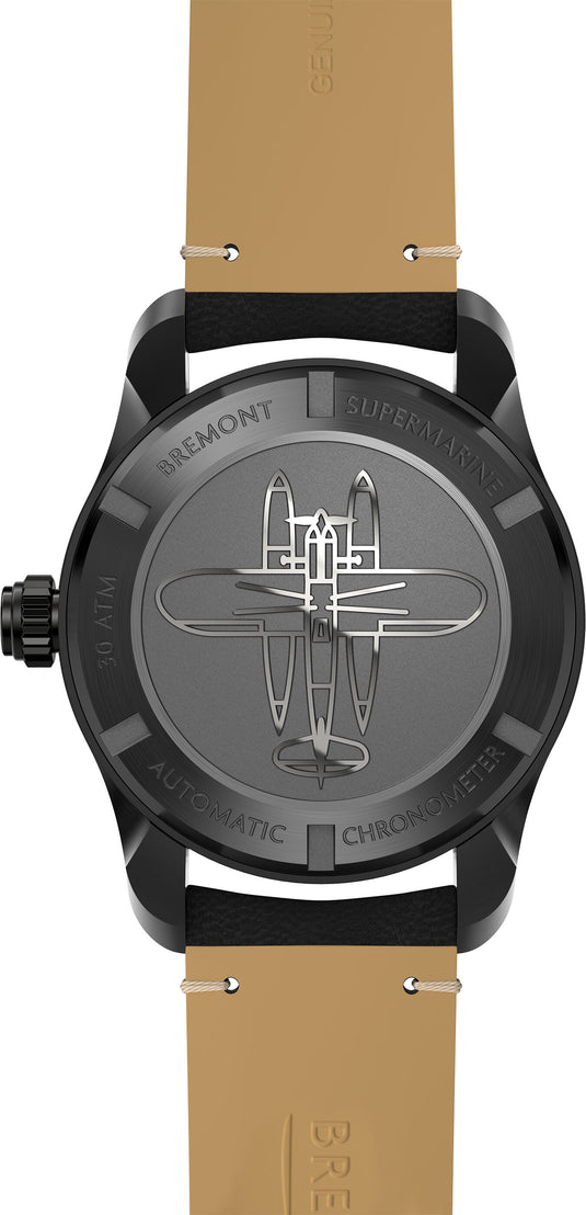 Bremont Supermarine S302 Jet on Leather Strap