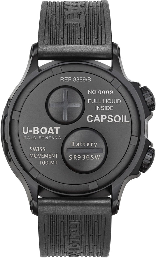 U-Boat 8889/B Capsoil Doppiotempo 45mm DLC Black