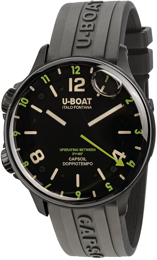 U-Boat 8840/B Capsoil Doppiotempo 45mm DLC Green Rehaut
