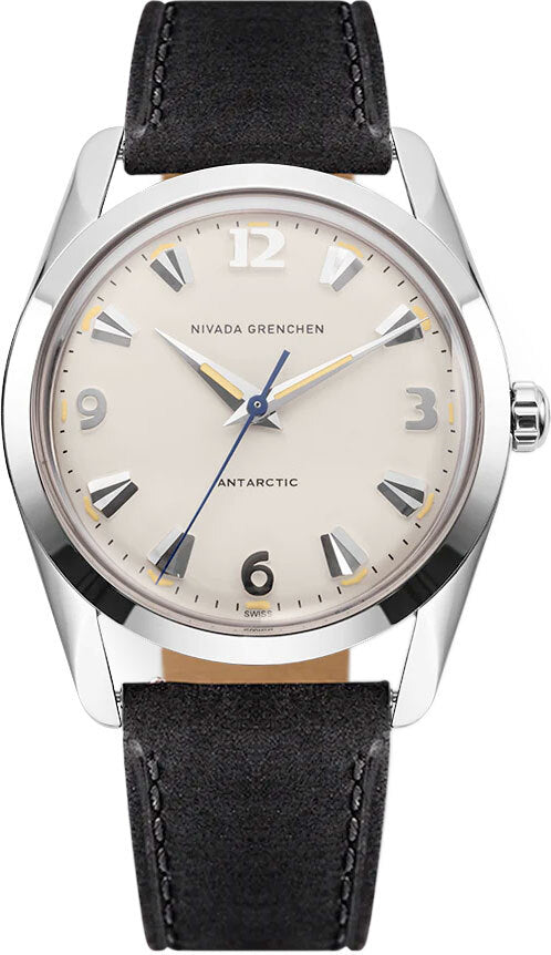 Nivada Grenchen 35001M17 Antarctic 35mm Eggshell Beige Luminova